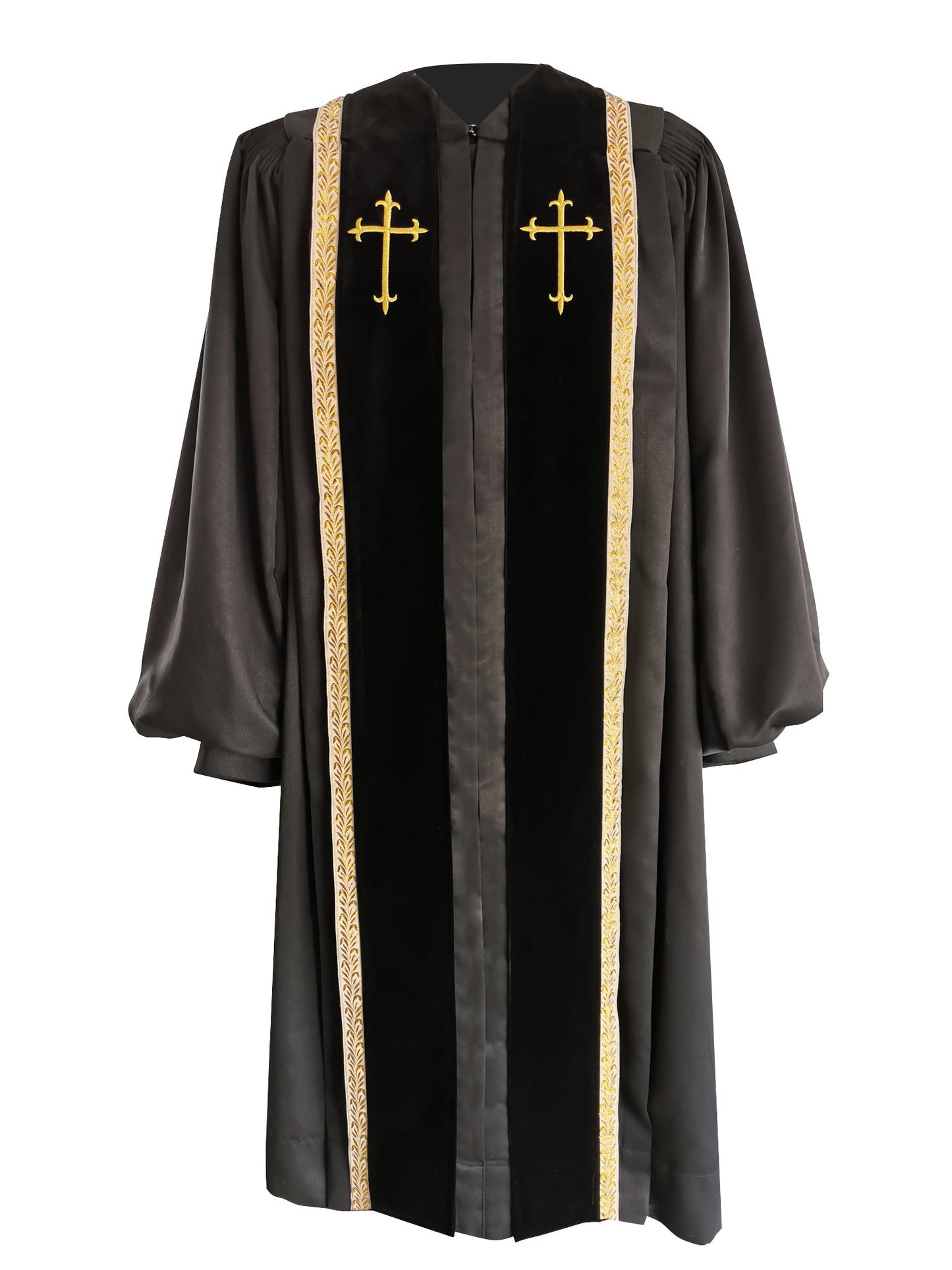 Black Bishop Clergy Robe