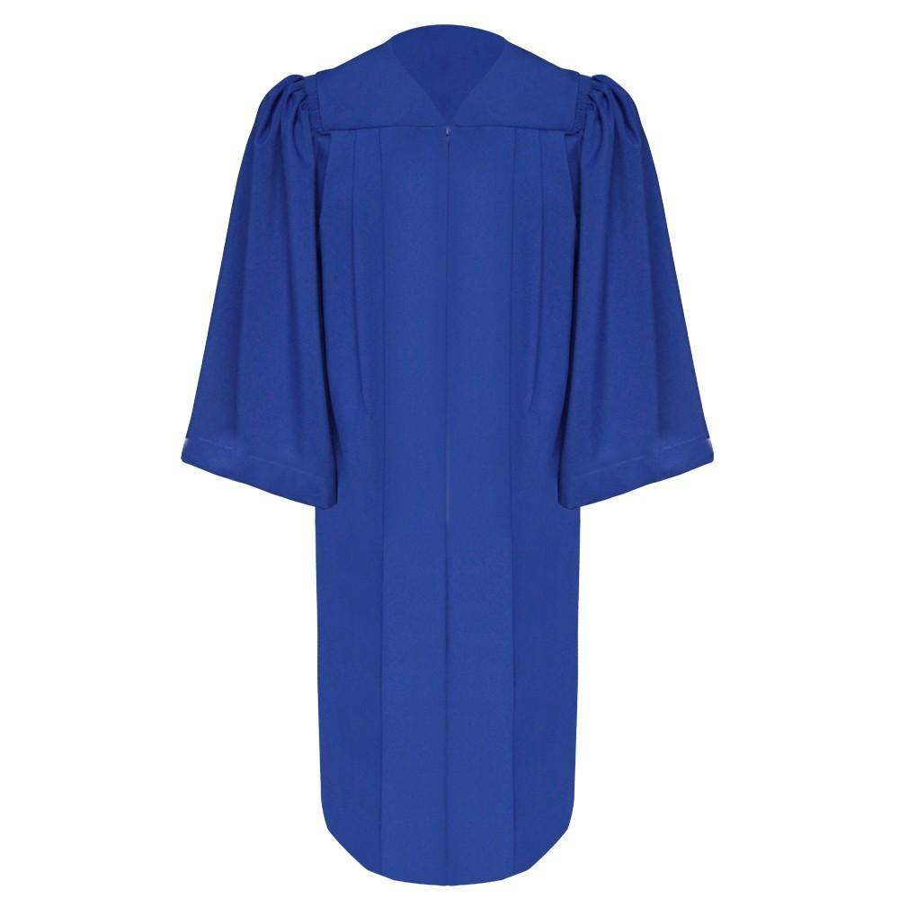 Deluxe Royal Blue Choir Robe - Church Choir Robes - Churchgoers