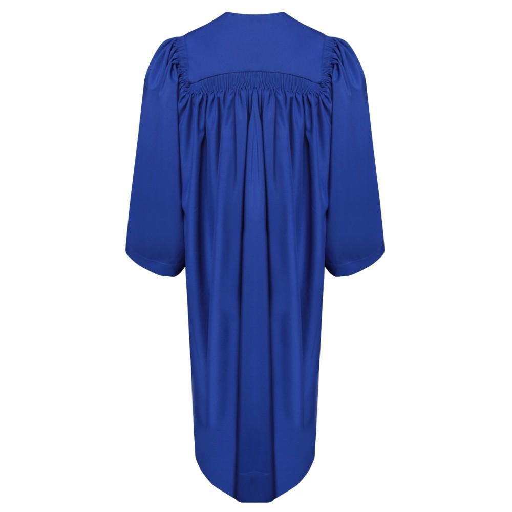 Deluxe Royal Blue Choir Robe - Church Choir Robes - Churchgoers