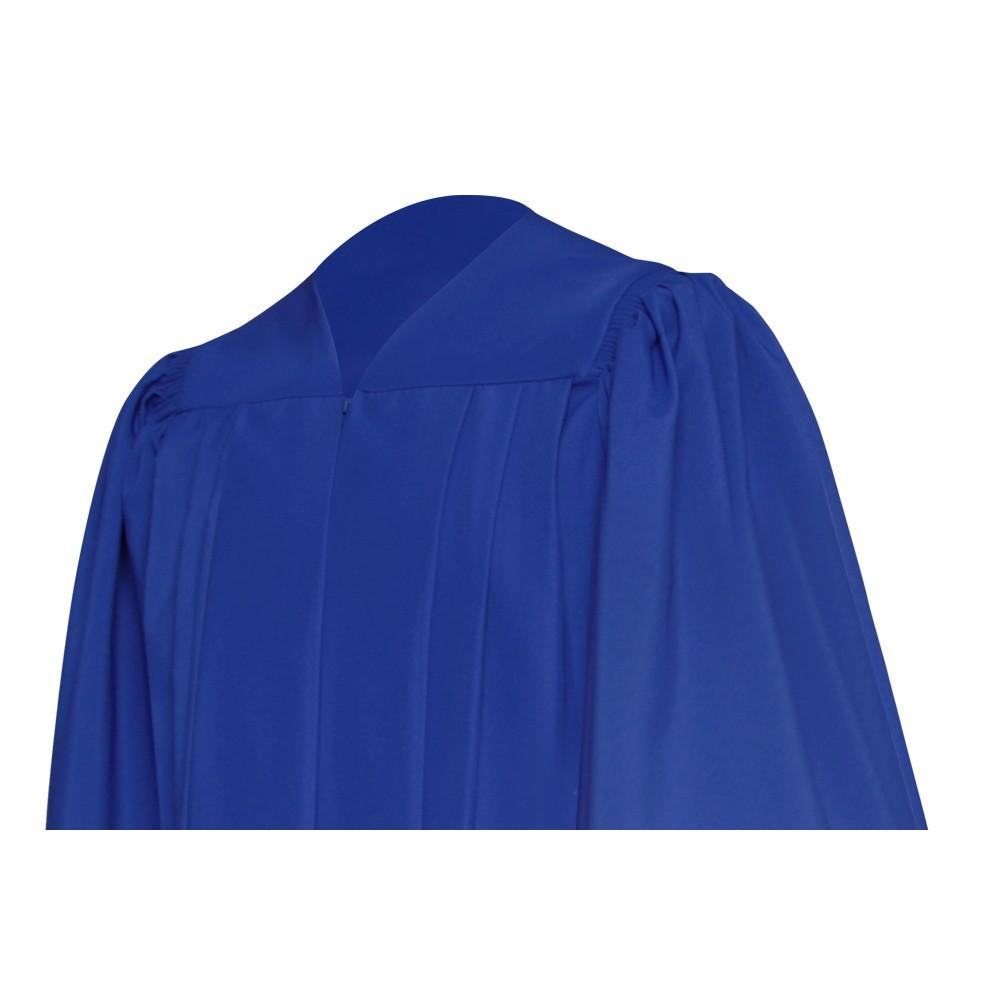 Deluxe Royal Blue Choir Robe - Church Choir Robes - Churchgoers