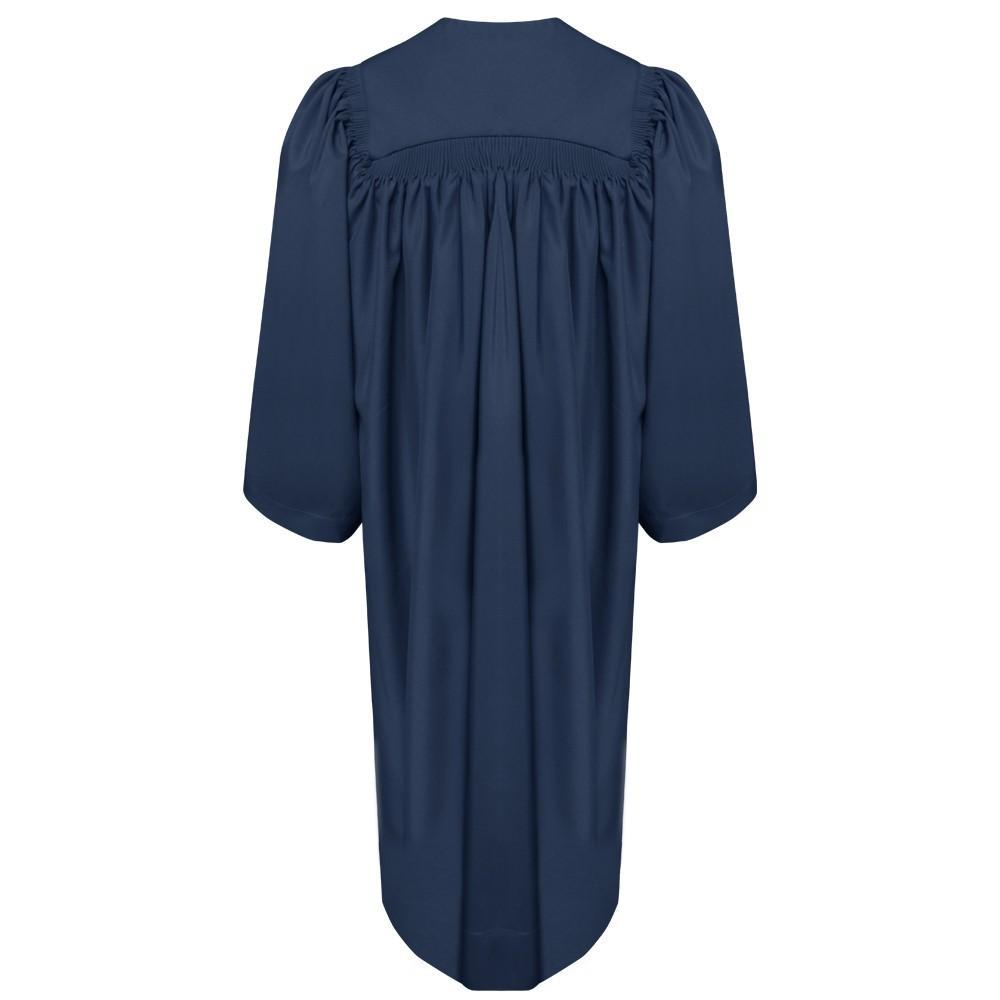 Deluxe Navy Blue Choir Robe - Church Choir Robes - Churchgoers