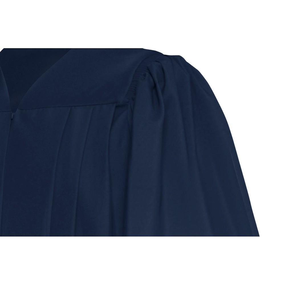 Deluxe Navy Blue Choir Robe - Church Choir Robes - Churchgoers
