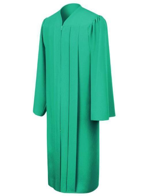 Matte Emerald Green Choir Robe - Church Choir Robes - Churchgoers