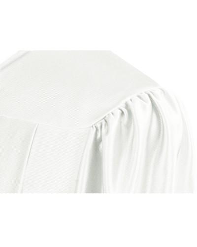 Shiny White Choir Robe - Church Choir Robes - Churchgoers