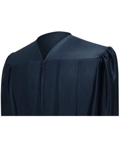 Shiny Navy Blue Choir Robe - Church Choir Robes - Churchgoers
