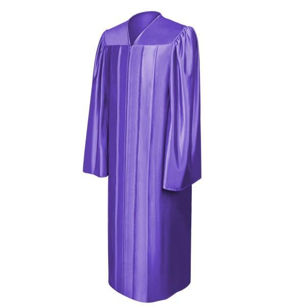 Shiny Purple Choir Robe - Church Choir Robes - Churchgoers