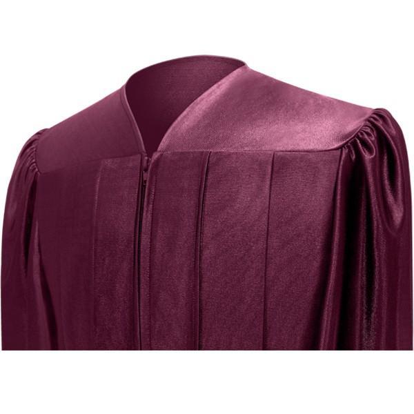 Shiny Maroon Choir Robe - Church Choir Robes - Churchgoers