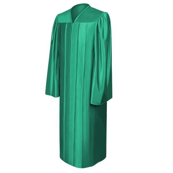 Shiny Emerald Green Choir Robe - Church Choir Robes - Churchgoers