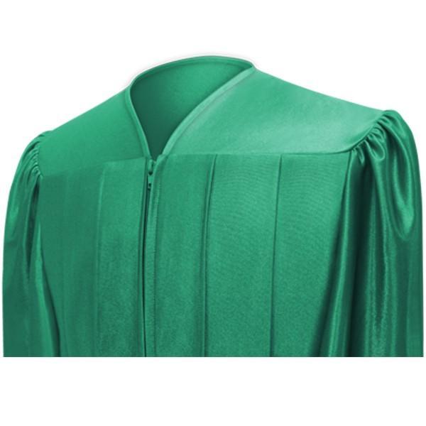 Shiny Emerald Green Choir Robe - Church Choir Robes - Churchgoers