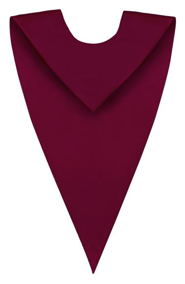 Maroon V-Neck Children Choir Stole