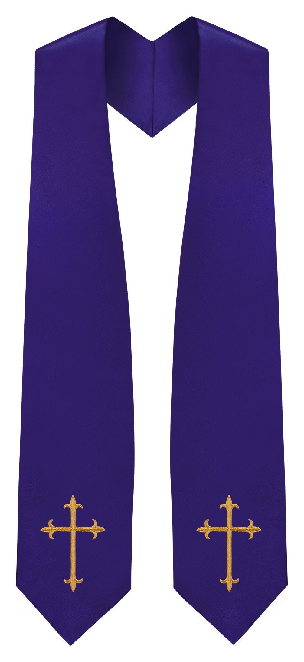 Purple Traditional Choir Stole - Church Choir Robes - Churchgoers