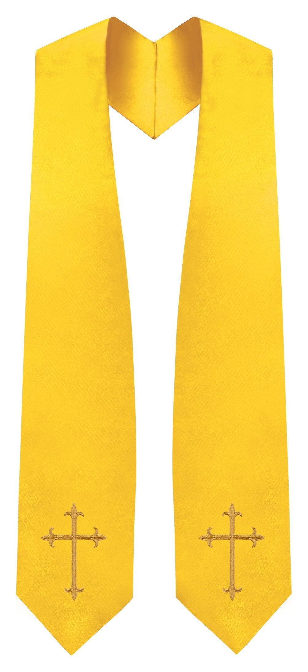 Gold Traditional Choir Stole - Church Choir Robes - Churchgoers