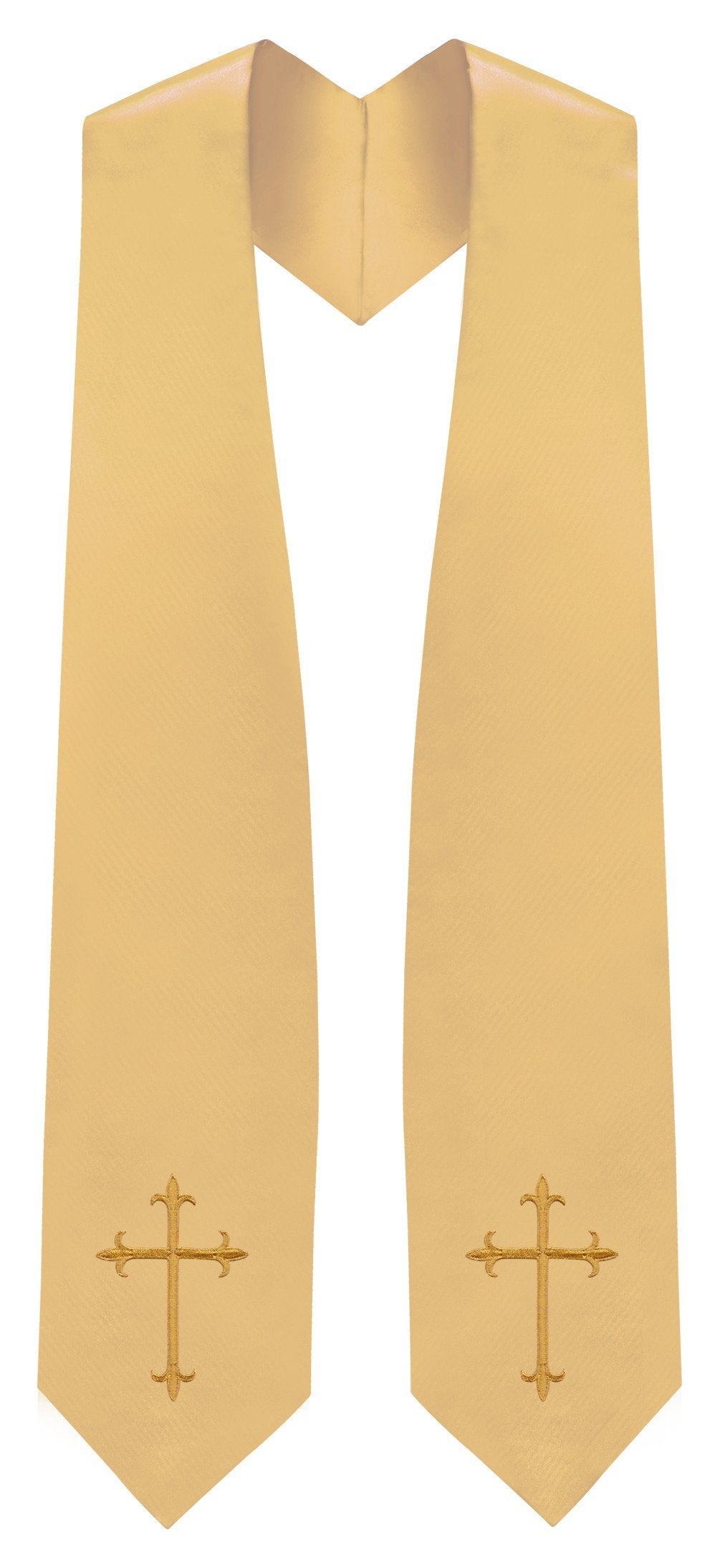 Antique Gold Traditional Choir Stole - Church Choir Robes - Churchgoers