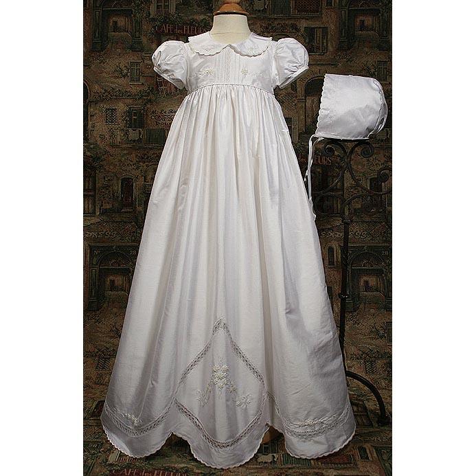 Rosemary Dupioni Baptism Gown