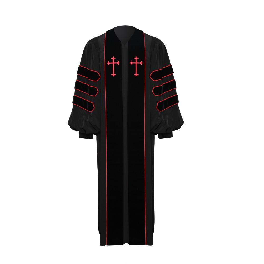 Black Dr. of Divinity Clergy Robe