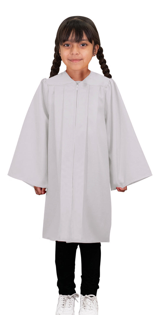 Child's Matte White Choir Robe