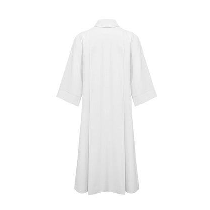White Choir Cassock - Church Choir Robes - ChoirBuy
