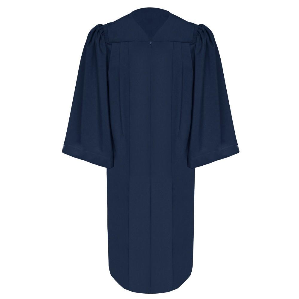 Deluxe Navy Blue Choir Robe - Church Choir Robes - Churchgoers