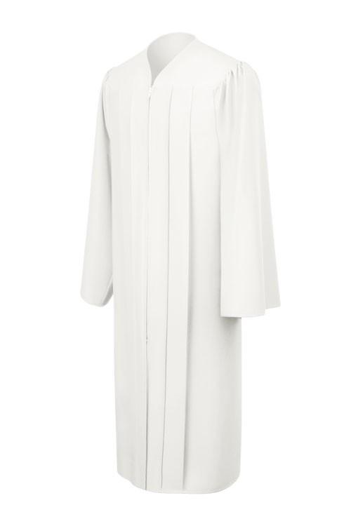 Matte White Choir Robe - Church Choir Robes - Churchgoers