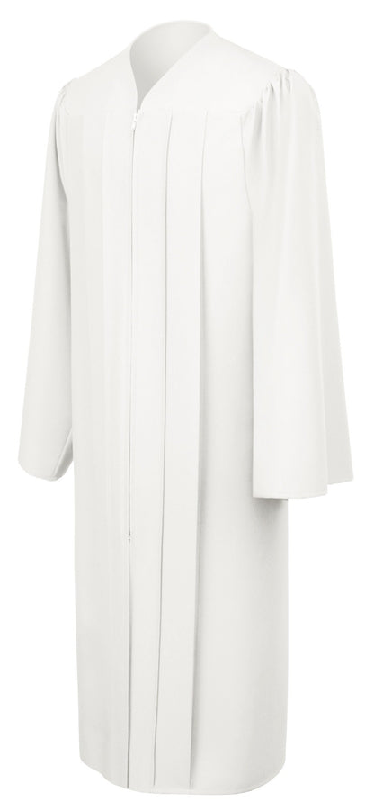 Matte White Choir Robe - Church Choir Robes - ChoirBuy
