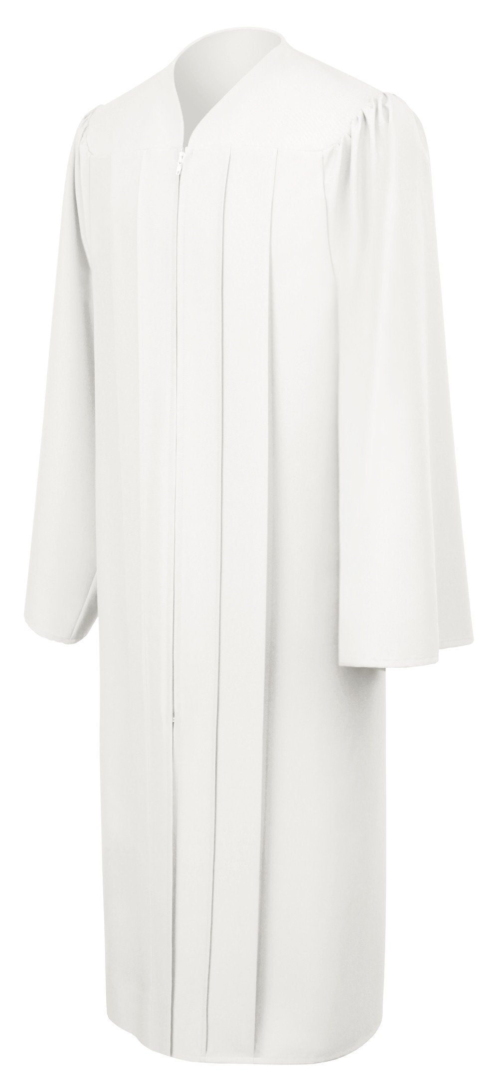 Matte White Choir Robe Churchgoers