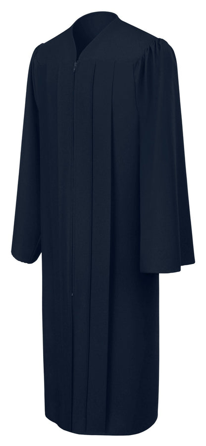 Matte Navy Blue Choir Robe - Church Choir Robes - Churchgoers