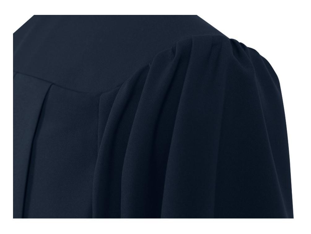 Matte Navy Blue Choir Robe - Church Choir Robes - Churchgoers