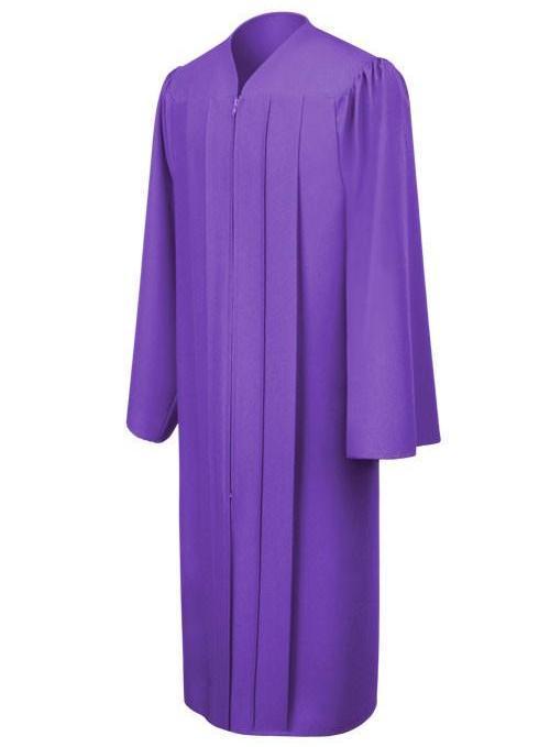 Matte Purple Choir Robe - Church Choir Robes - Churchgoers