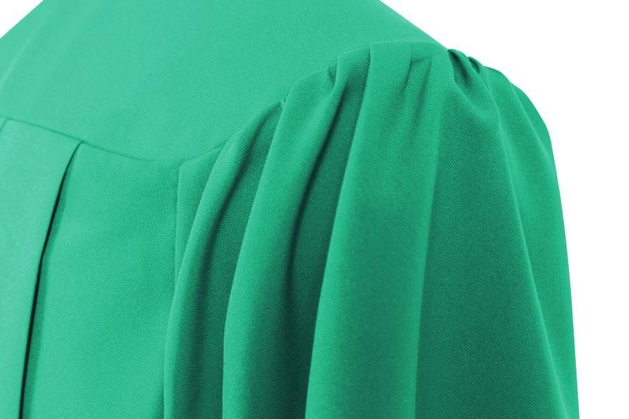 Matte Emerald Green Choir Robe - Church Choir Robes - Churchgoers