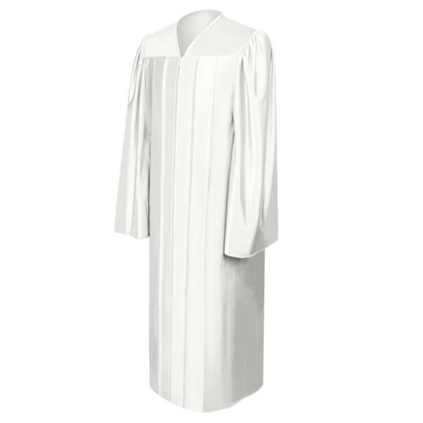 Shiny White Choir Robe - Church Choir Robes - Churchgoers