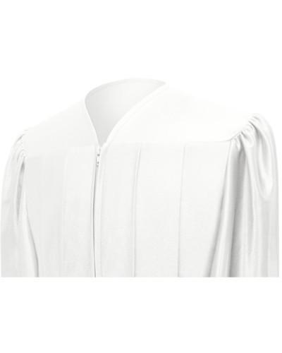 Shiny White Choir Robe - Church Choir Robes - Churchgoers