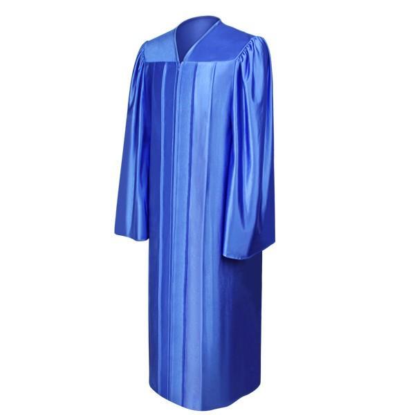 Shiny Royal Blue Choir Robe - Church Choir Robes - ChoirBuy