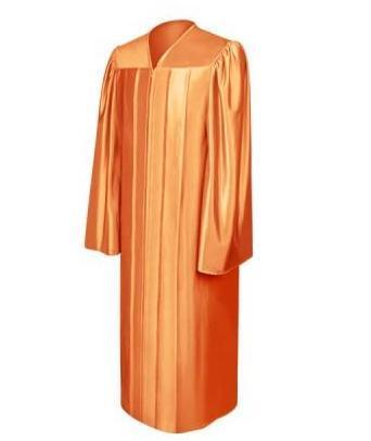Shiny Orange Choir Robe - Church Choir Robes - Churchgoers
