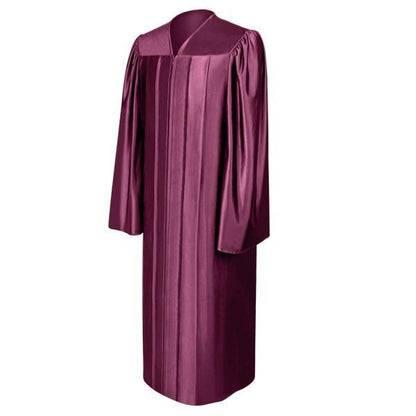 Shiny Maroon Choir Robe - Church Choir Robes - Churchgoers
