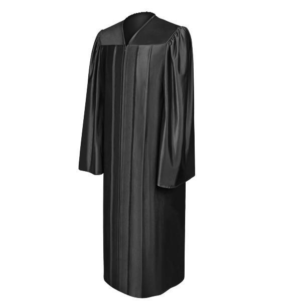 Shiny Black Choir Robe - Church Choir Robes - Churchgoers