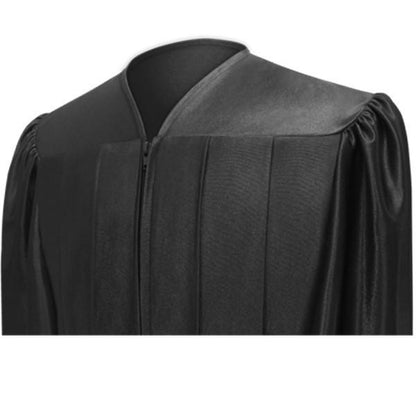 Shiny Black Choir Robe - Church Choir Robes - Churchgoers