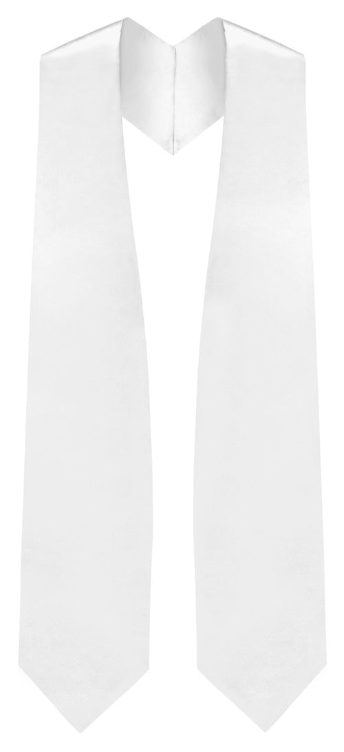 White Traditional Choir Stole - Church Choir Robes - Churchgoers