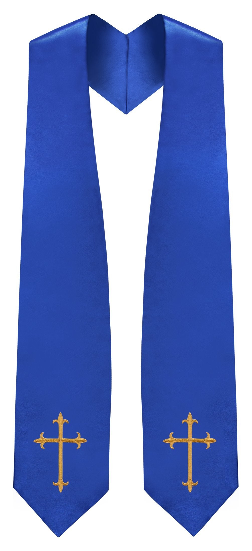 Royal Blue Traditional Choir Stole - Church Choir Robes - ChoirBuy