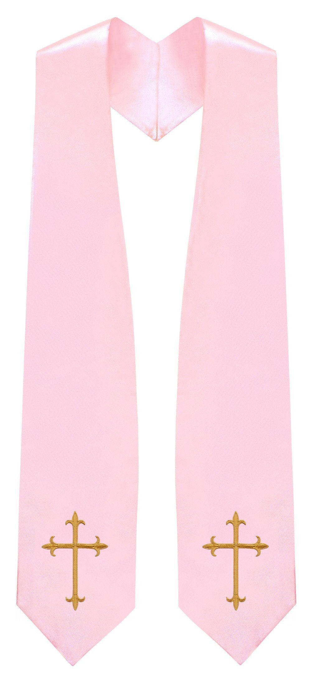 Pink Traditional Choir Stole - Church Choir Robes - Churchgoers