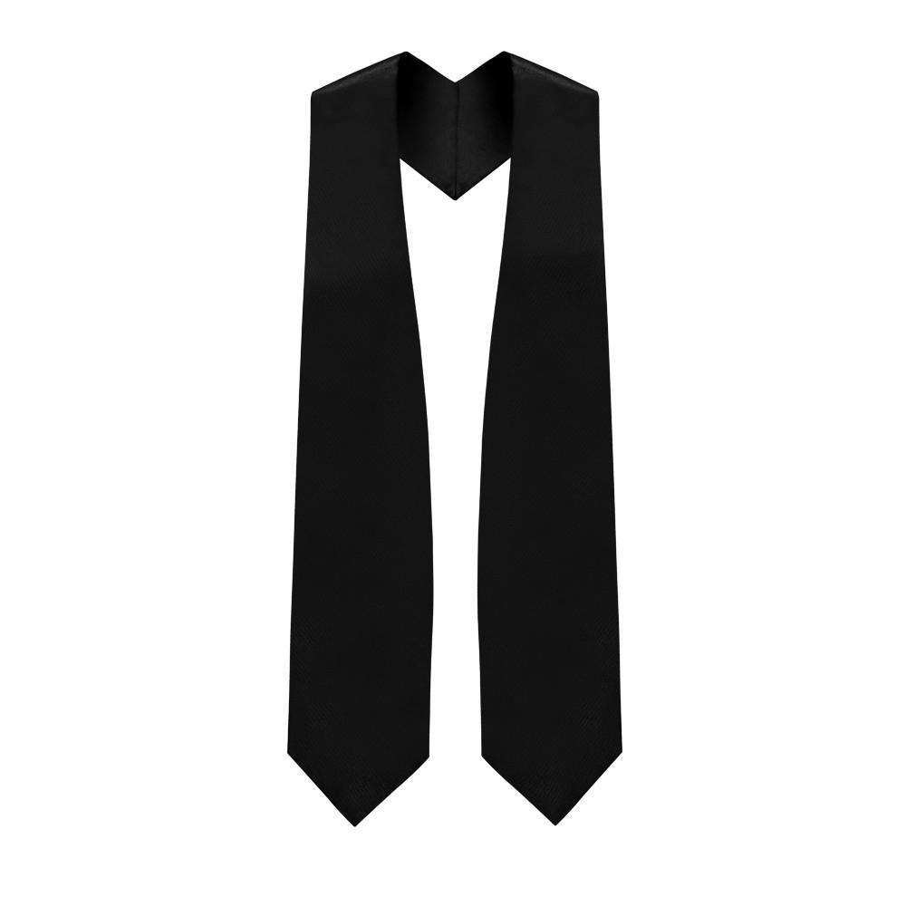 Black Traditional Choir Stole - Church Choir Robes - Churchgoers