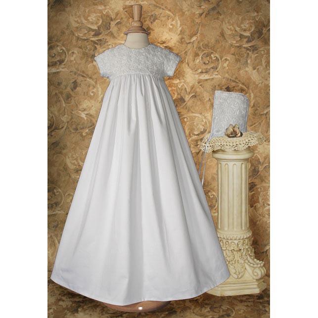 Darcy Cotton Sateen Baptism Gown