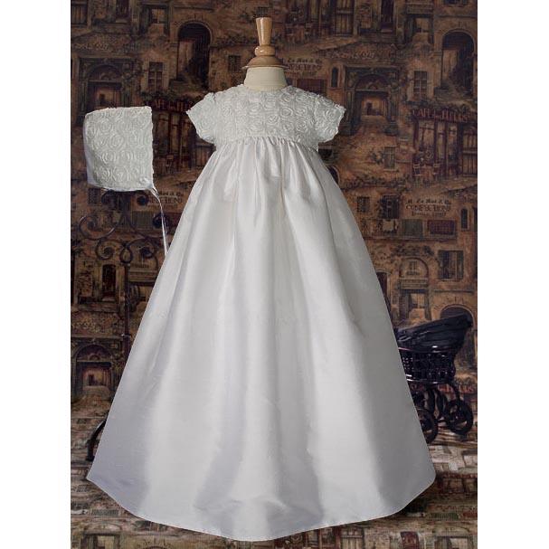 Solana Dupioni Baptism Gown