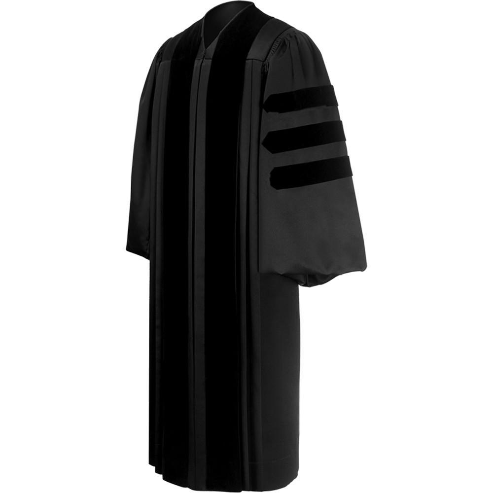 Deluxe Black Clergy Robe