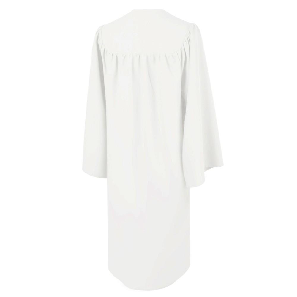 White Confirmation Robe With Dove